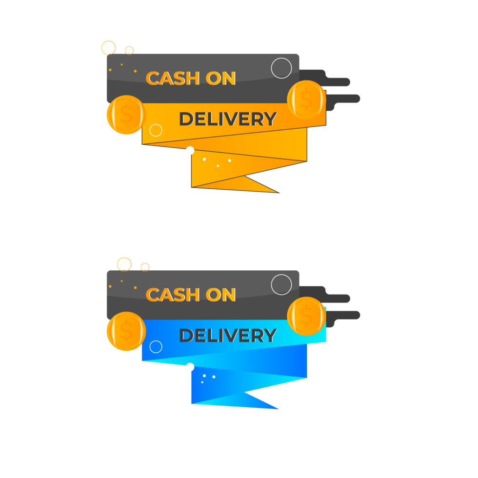 cash on delivery badge pack png