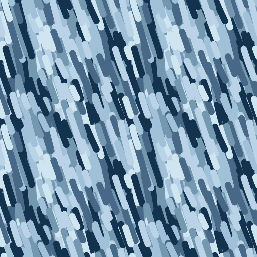 Camouflage seamless background pattern. Abstract geometric pattern in blue tones. vector