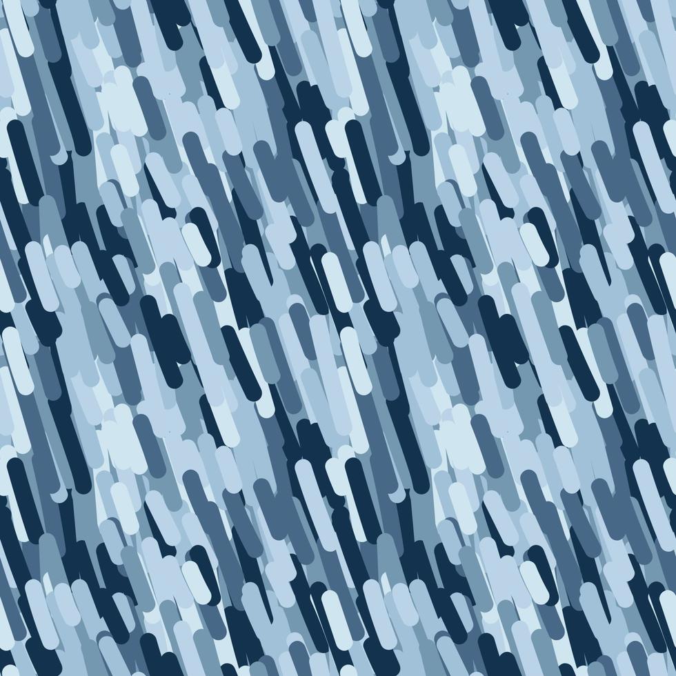 Camouflage seamless background pattern. Abstract geometric pattern in blue tones. vector