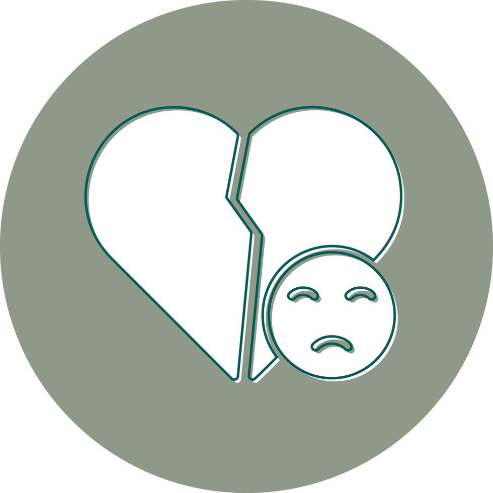 Broken Heart Vector Icon
