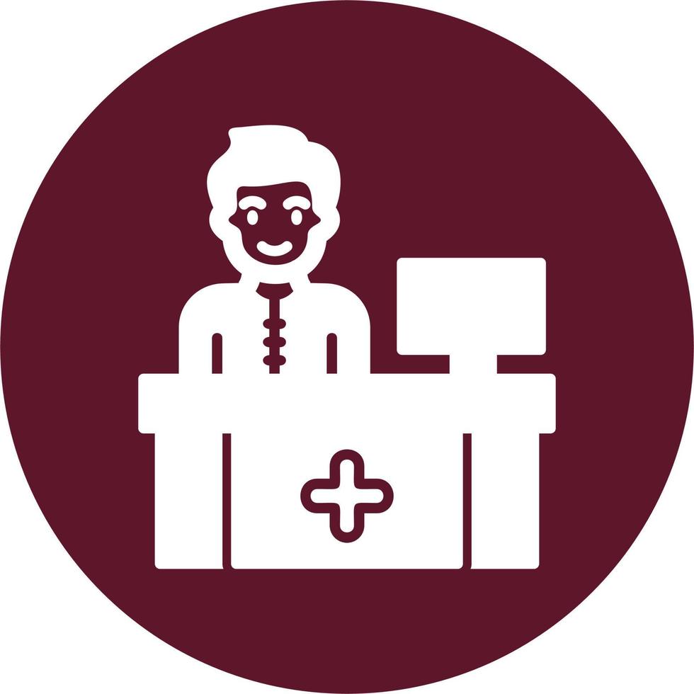 Receptionist Vector Icon