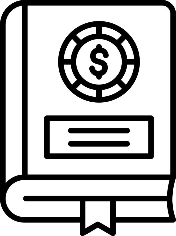 Financial Book Vector Icon