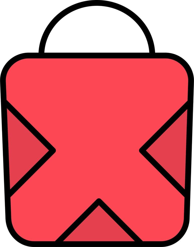 icono de vector de bolsa de compras