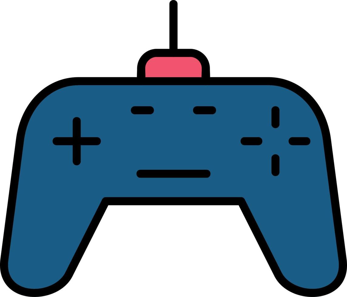 icono de vector de controlador de juego