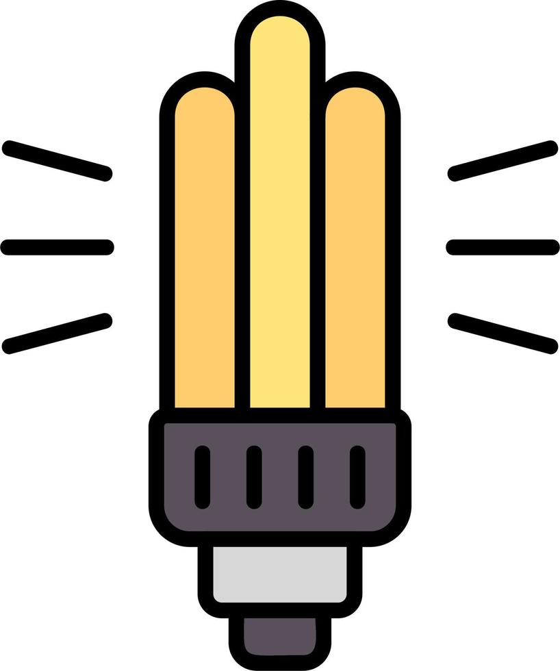 Fluorescent Light Vector Icon