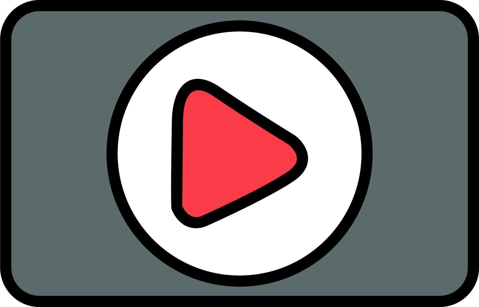 Video Player Vector Icon