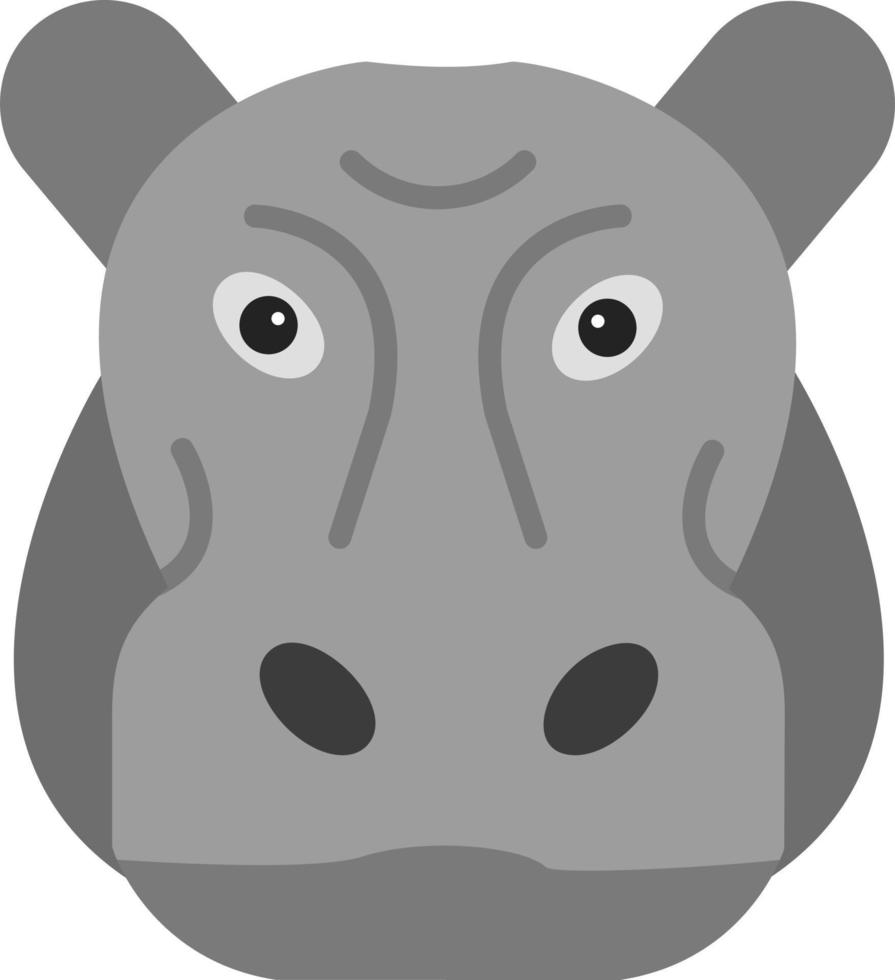 Hippopotamus Vector Icon