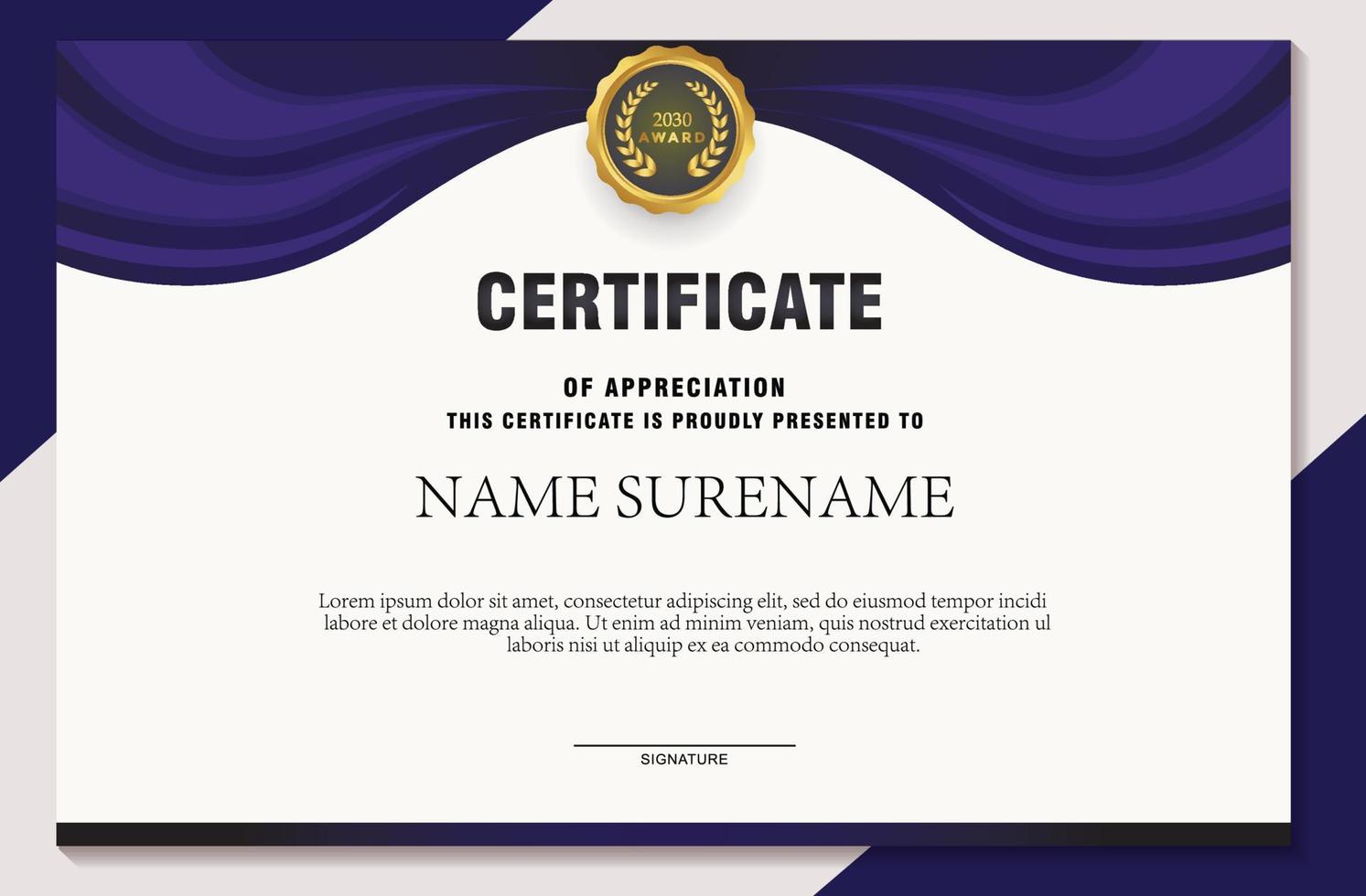 Landscape Certificate Templates