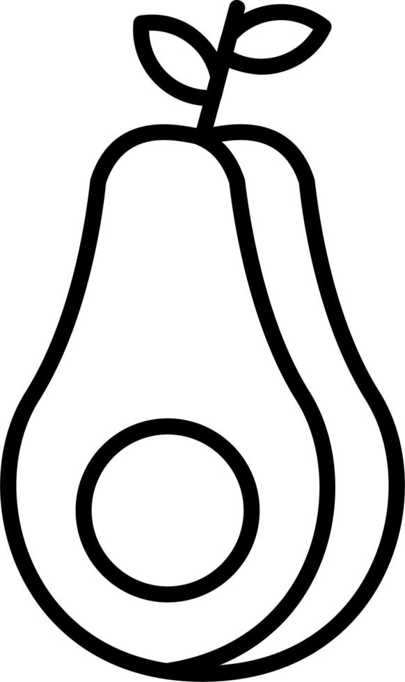 Avocado Vector Icon