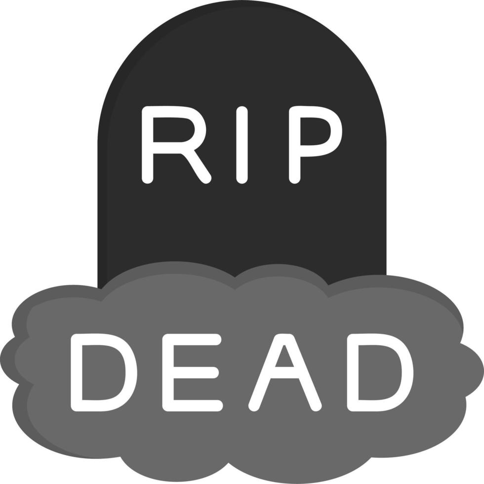 icono de vector muerto