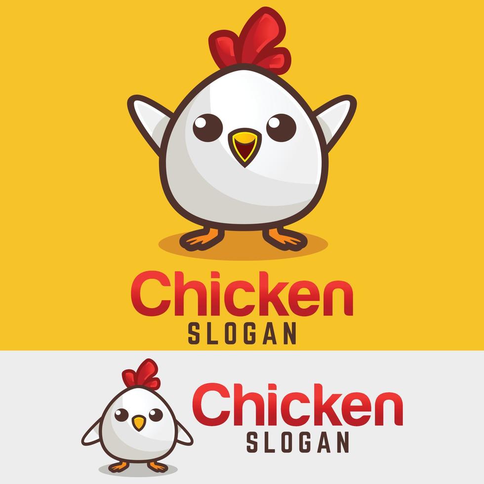Modern simple minimalist baby chicken mascot logo design vector with modern illustration concept style for badge, emblem and tshirt printing. modern chicks cartoon logo template isolated on background
