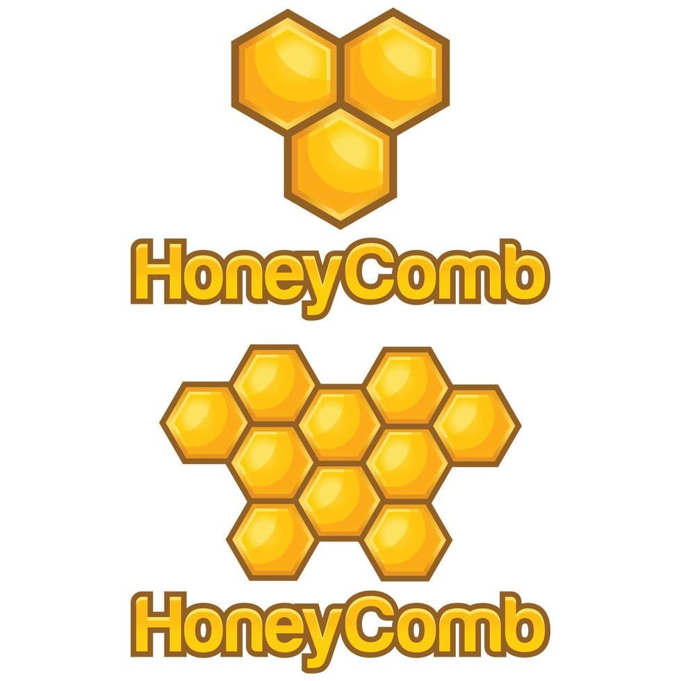 Modern flat design simple minimalist cute honeycomb bee logo icon design template vector with modern illustration concept style for product, label, brand, cafe, badge, emblem