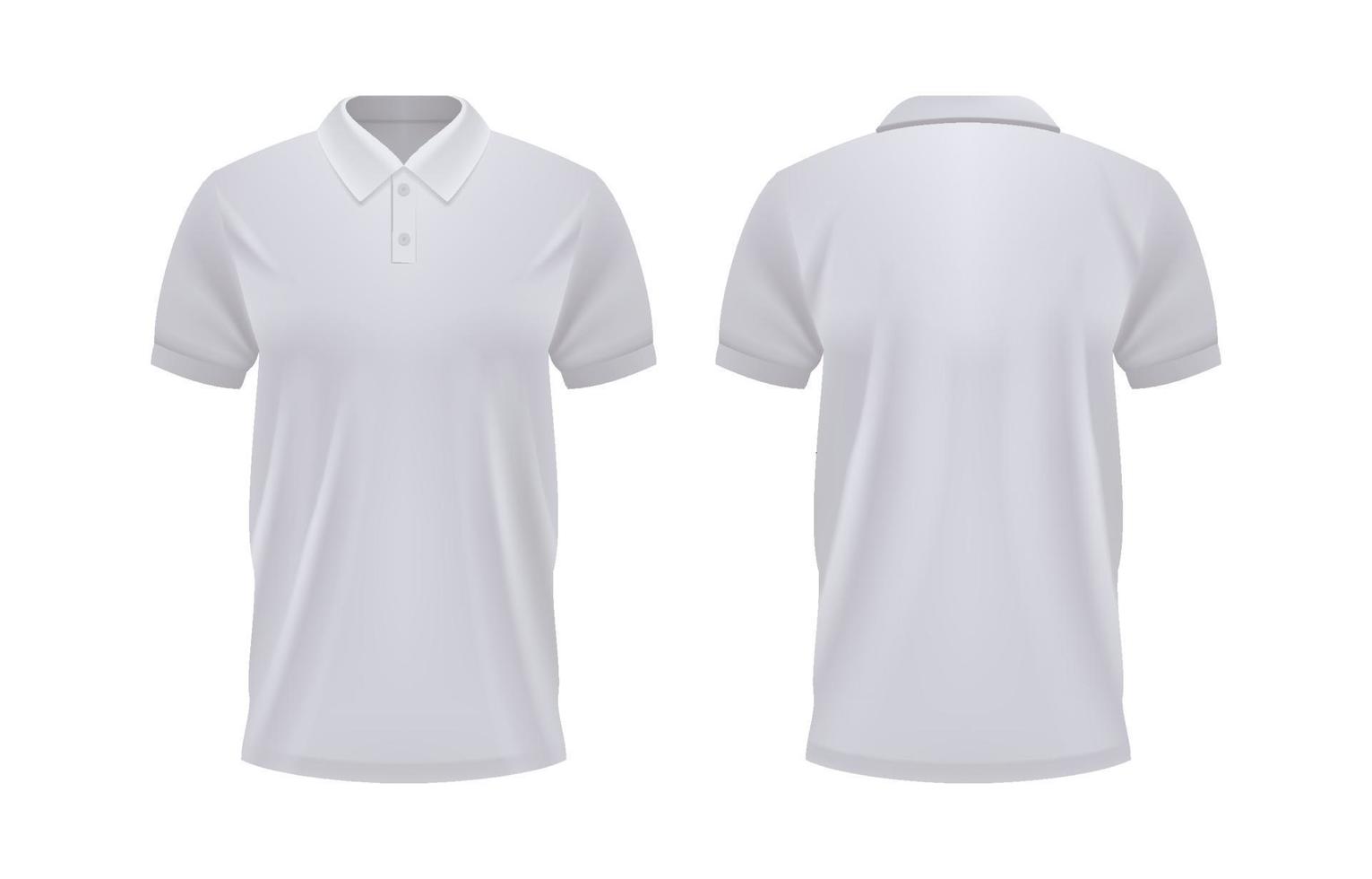 3D Realistic White Polo Shirt Template 20524375 Vector Art at Vecteezy