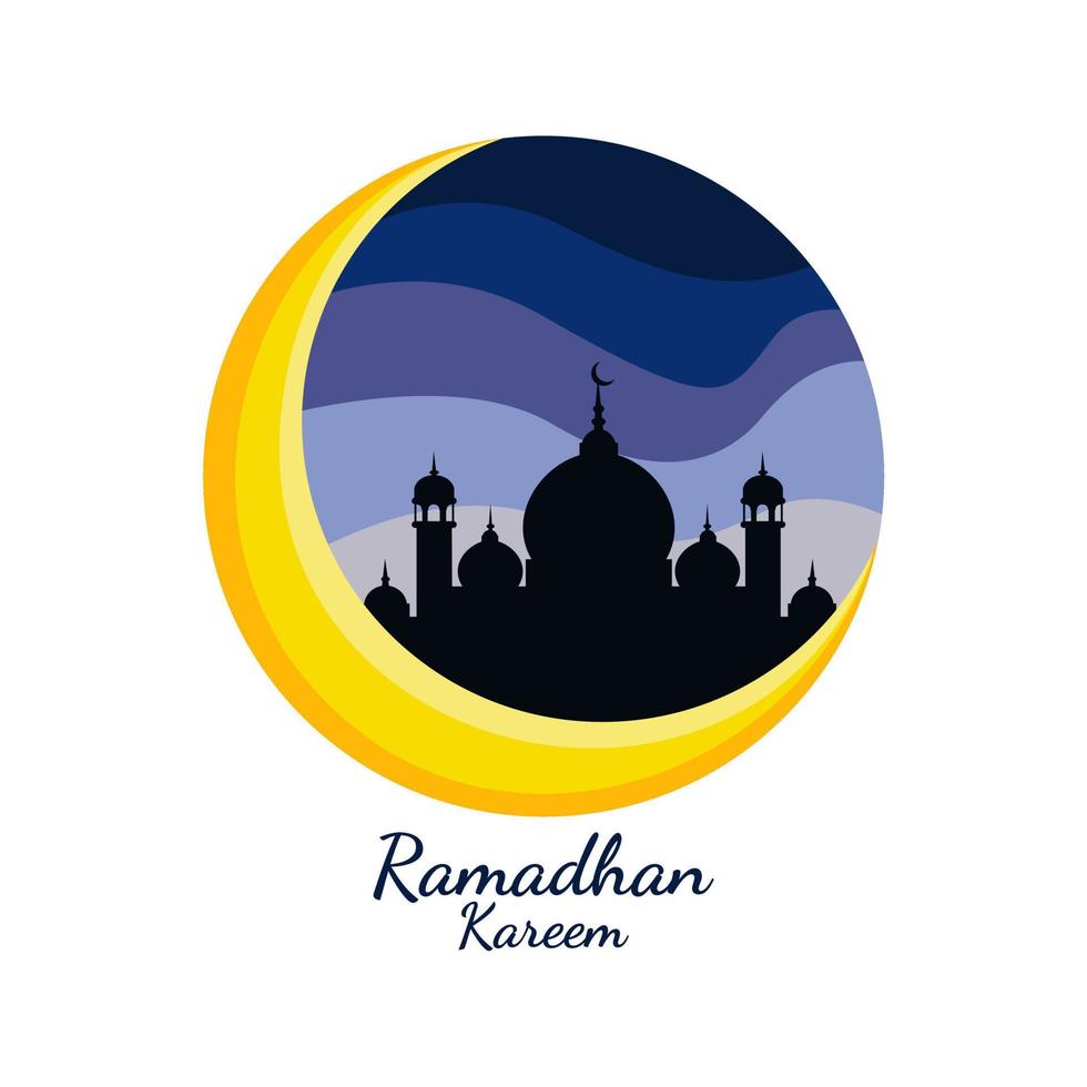 Vector ramadan Kareem poster element background