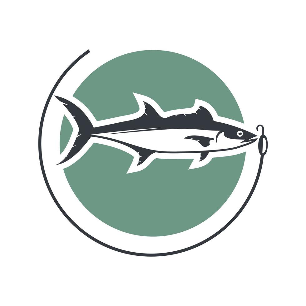 Illustration vector of Spanish mackerel fish for template logo design restaurant or fishing club