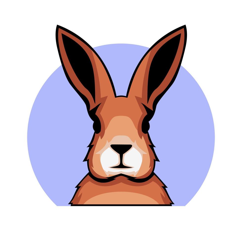 Illustration vector of rabbit mascot for logo design template