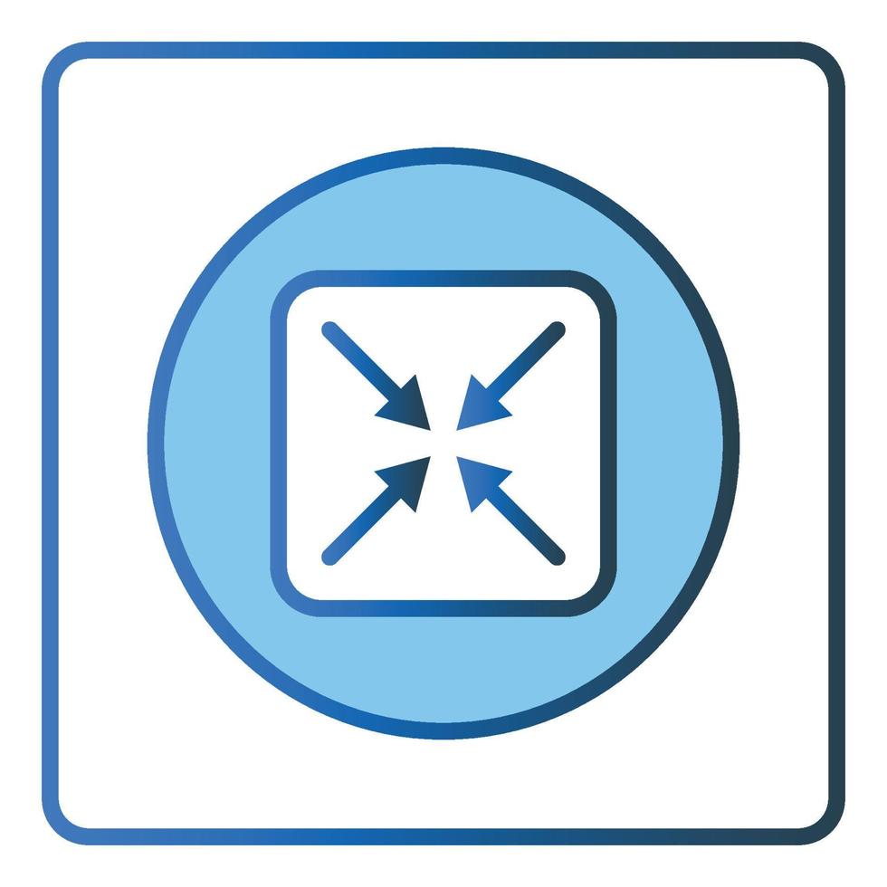 Minimize icon illustration. icon related to music player. Lineal color icon style, two tone icon. Simple vector design editable