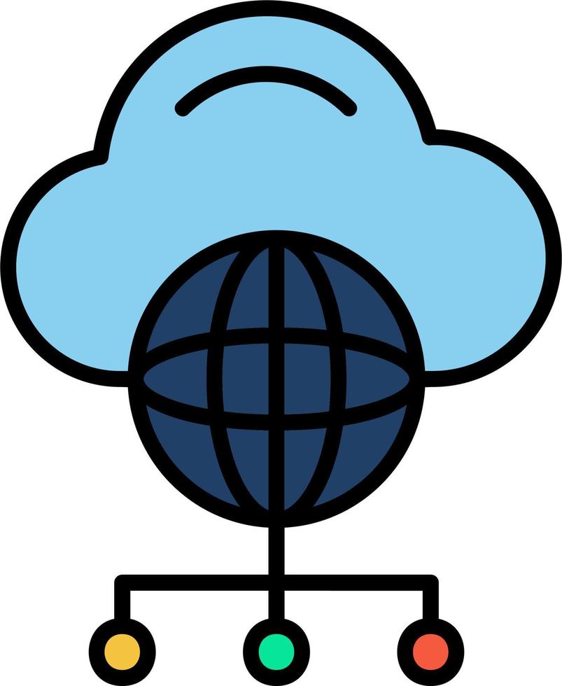 Cloud Computing Vector Icon