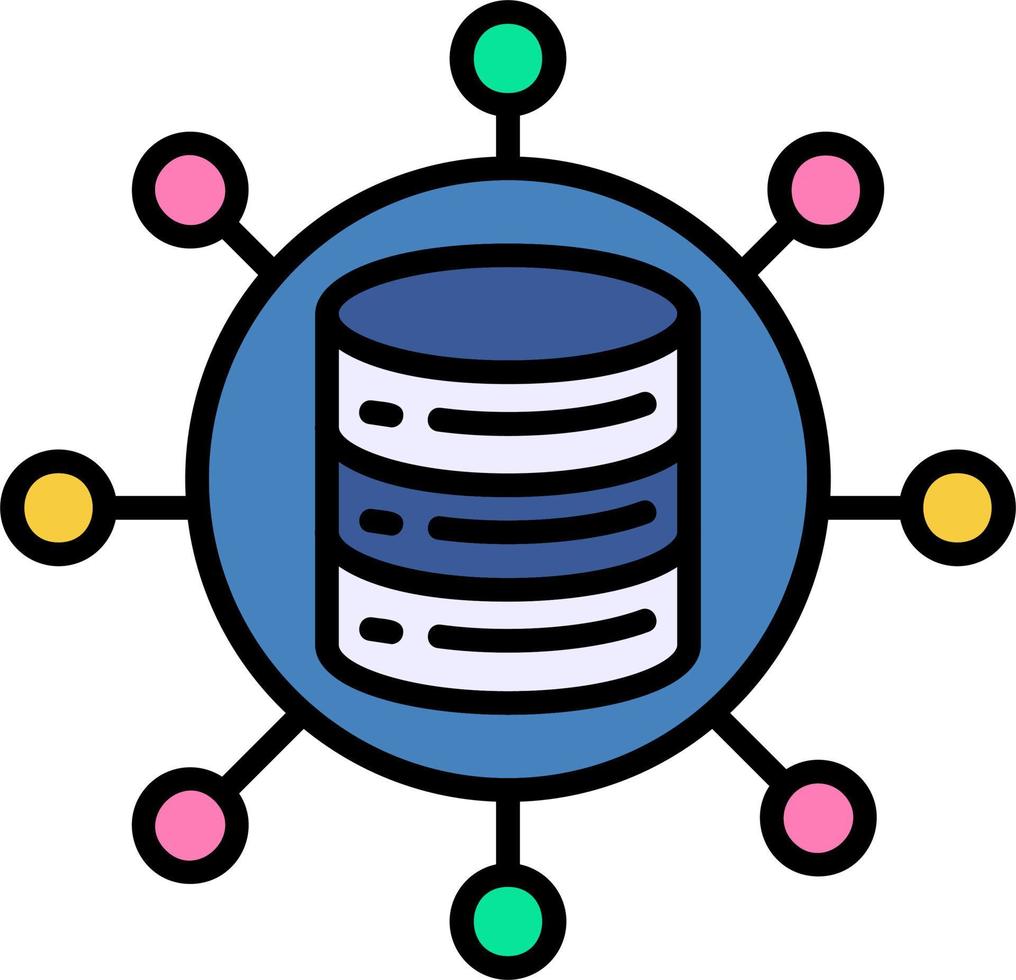 Data Network Vector Icon