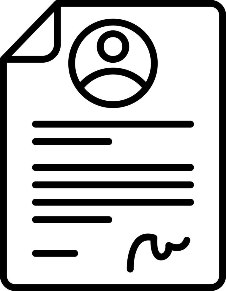 Job Contract Vector Icon