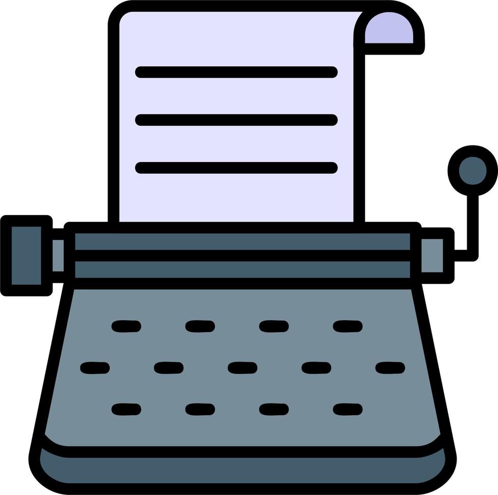 Typewriter Vector Icon