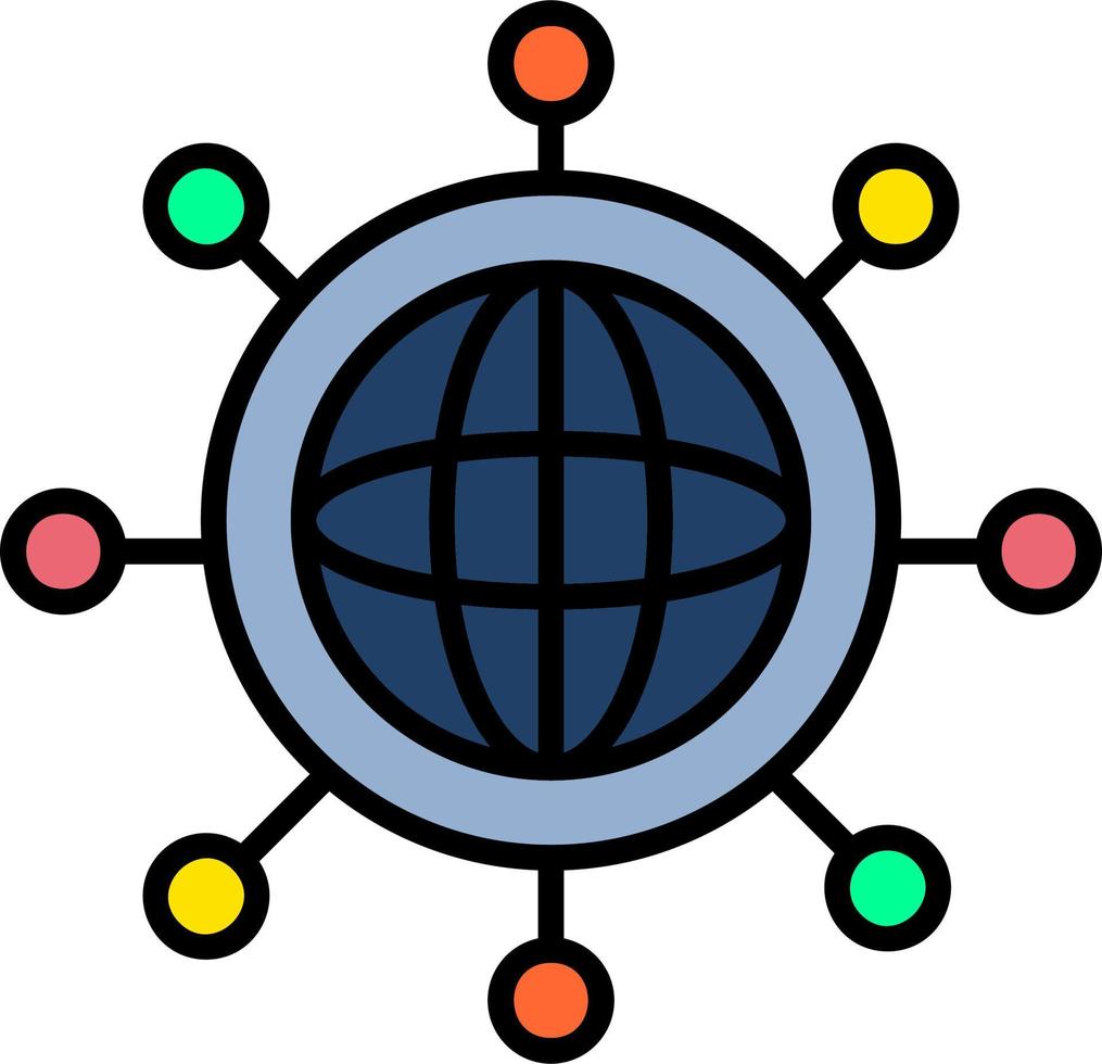 Global Network Vector Icon