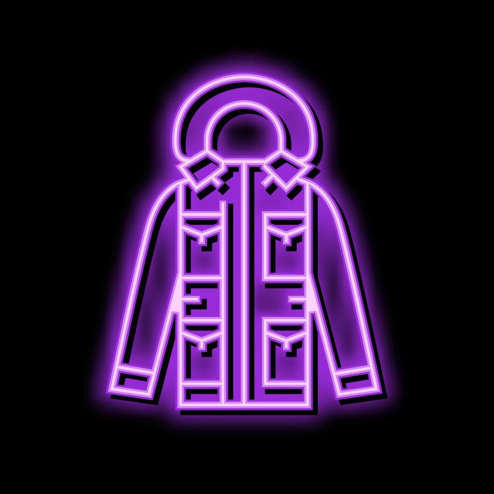 parka outerwear male color icon vector illustration