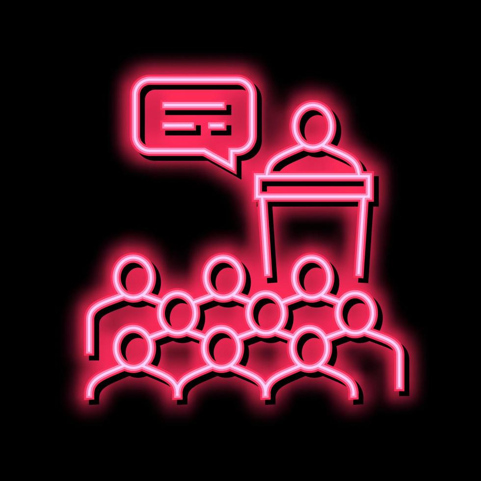 business conference color icon vector color illustration