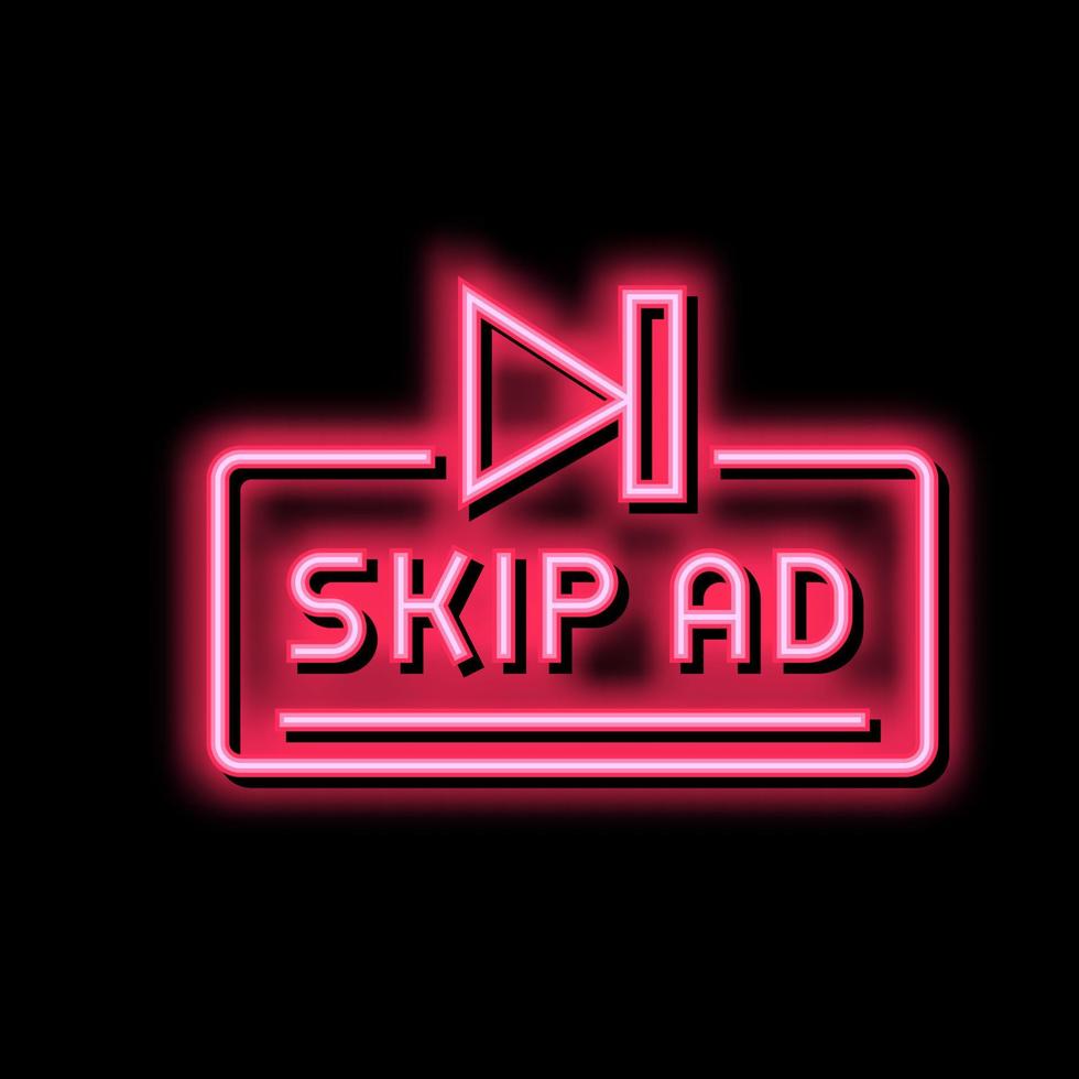 skip ad button color icon vector illustration