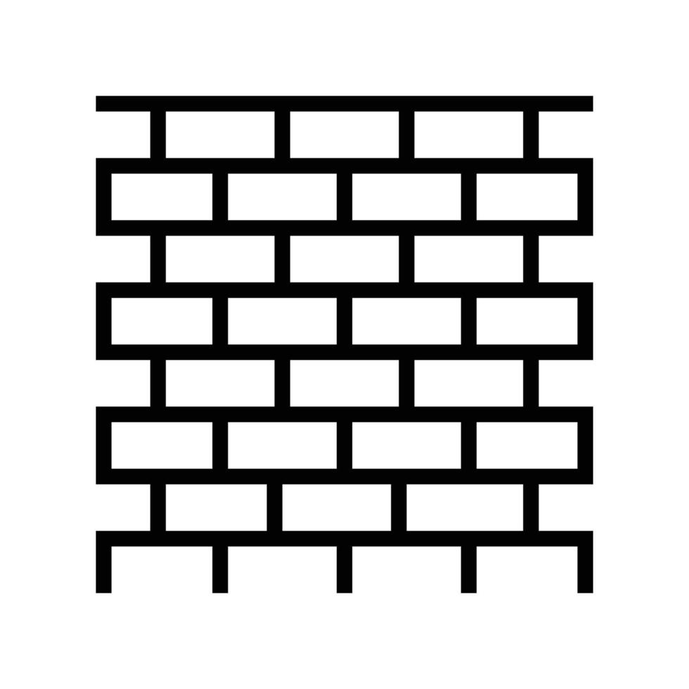 walls building structure line icon vector illustration