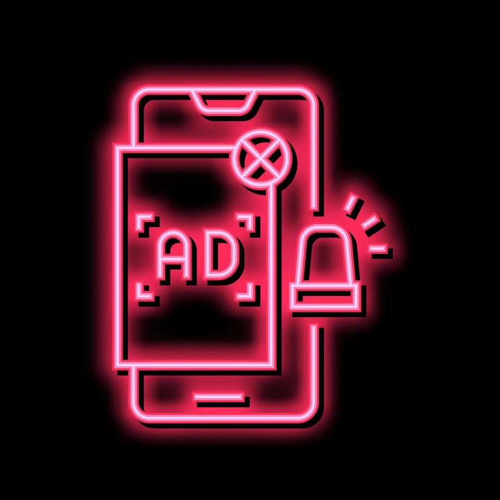 advertisement pop-up window color icon vector illustration