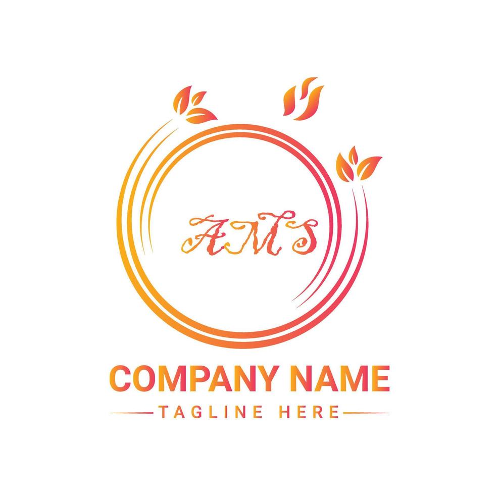 AMS Letter logo design, AMS vector logo,  AMS with shape,  AMS template with matching color, AMS logo Simple, Elegant,  AMS Luxurious Logo, AMS Vector pro, AMS Typography,