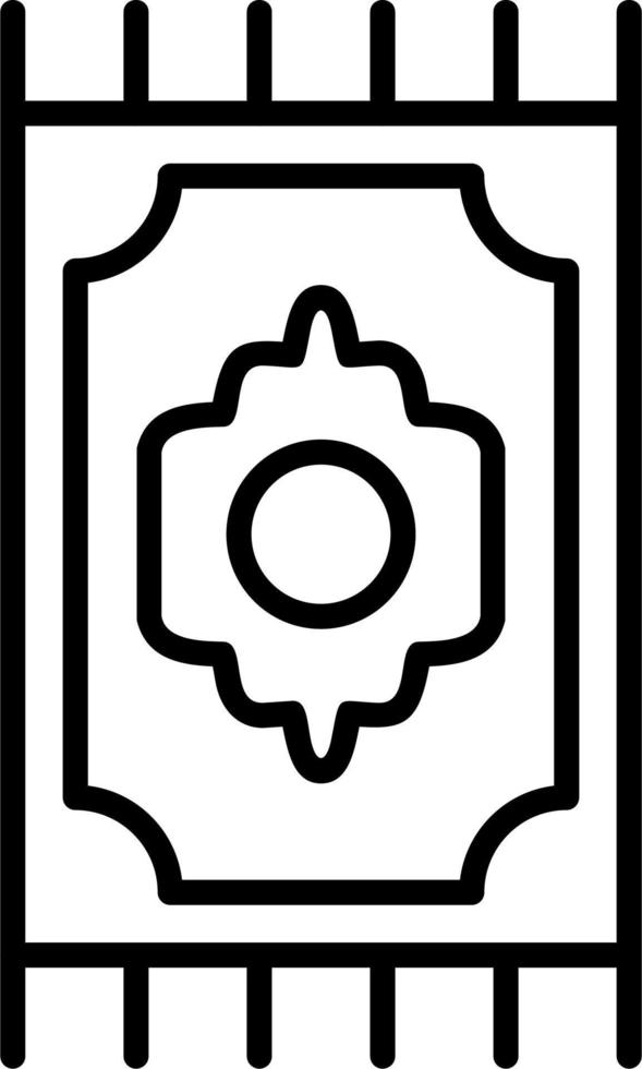 Prayer Mat Vector Icon