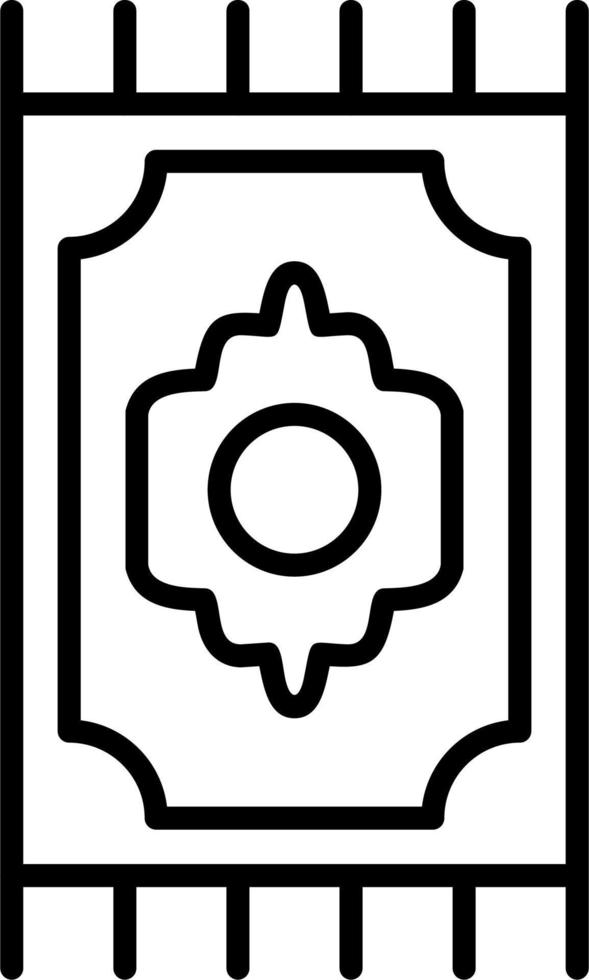 icono de vector de alfombra de oración