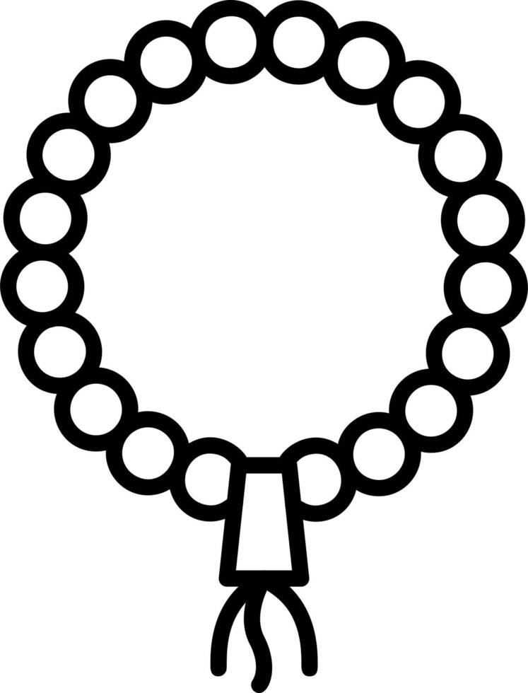 icono de vector de tasbih