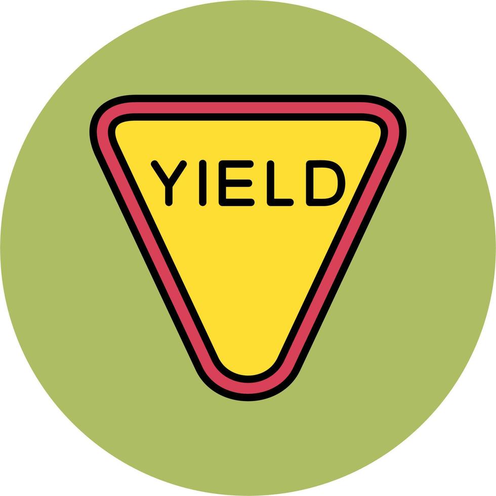 Yield Vector Icon