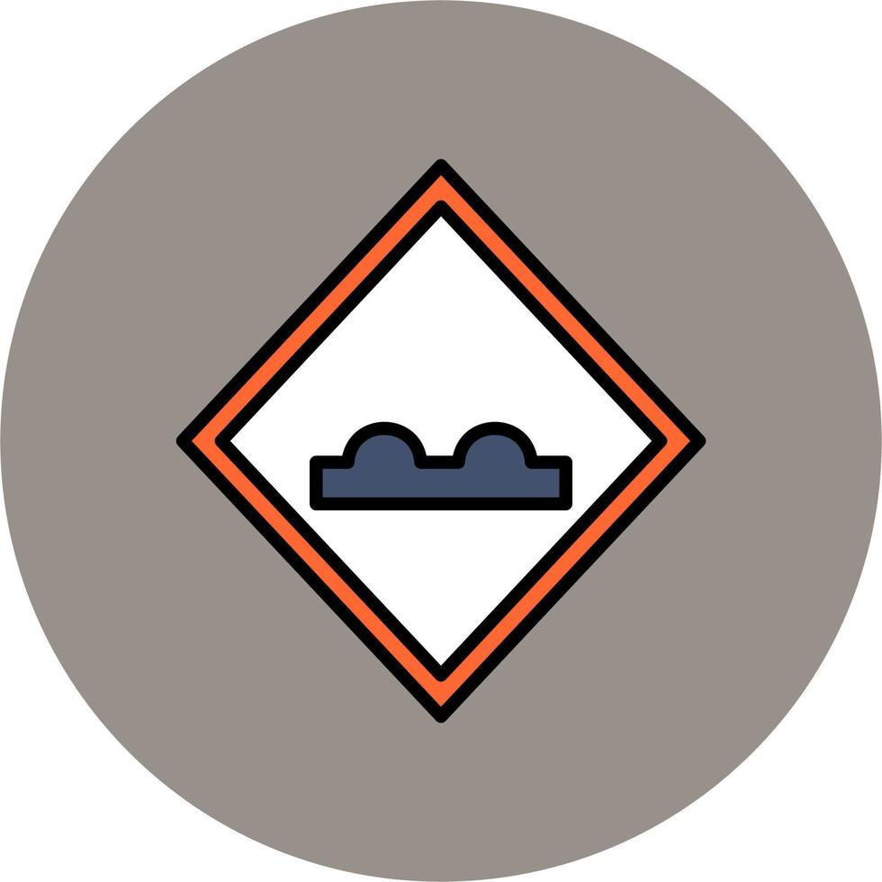 Uneven Road Vector Icon