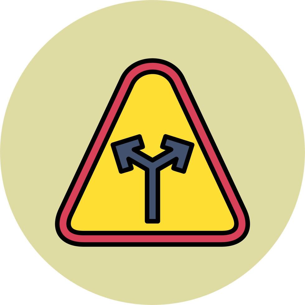 Y Intersection Vector Icon