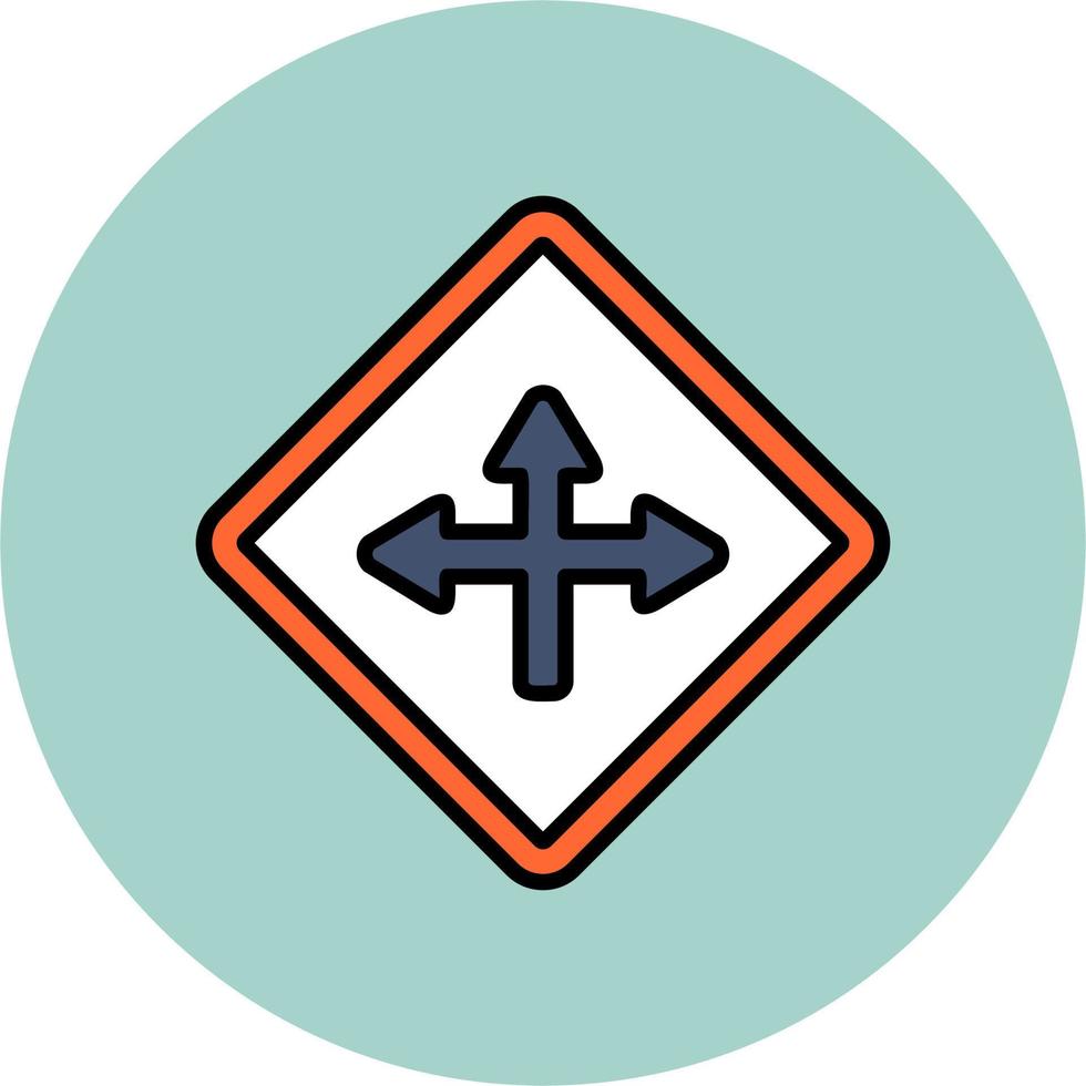 Intersection Vector Icon