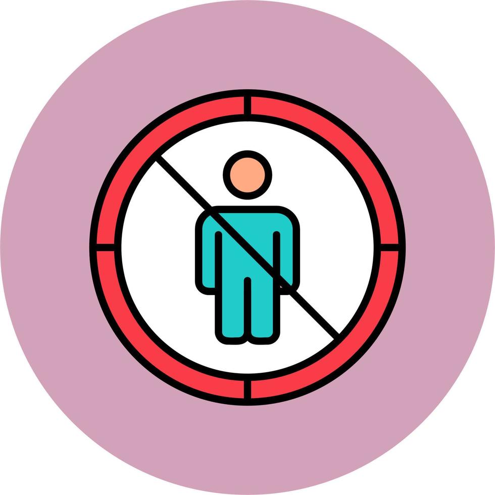 No Entry Vector Icon