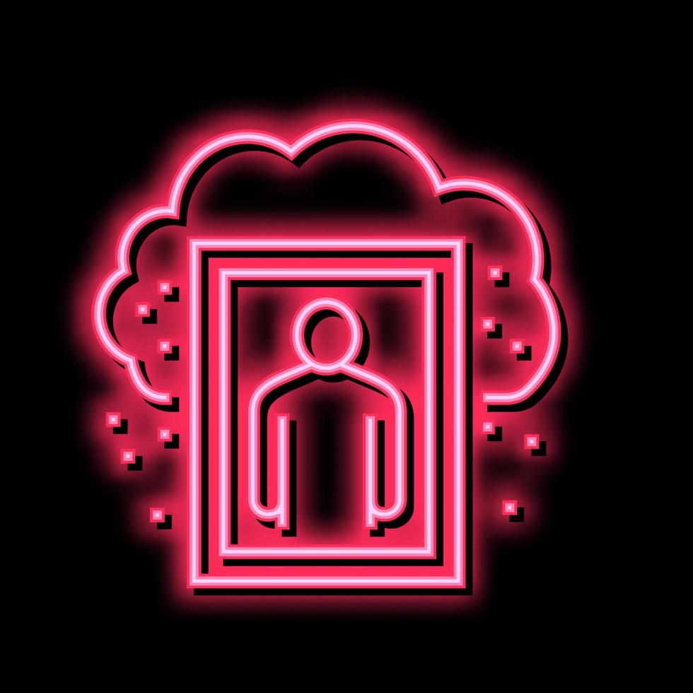 human missed and nostalgia color icon vector illustration