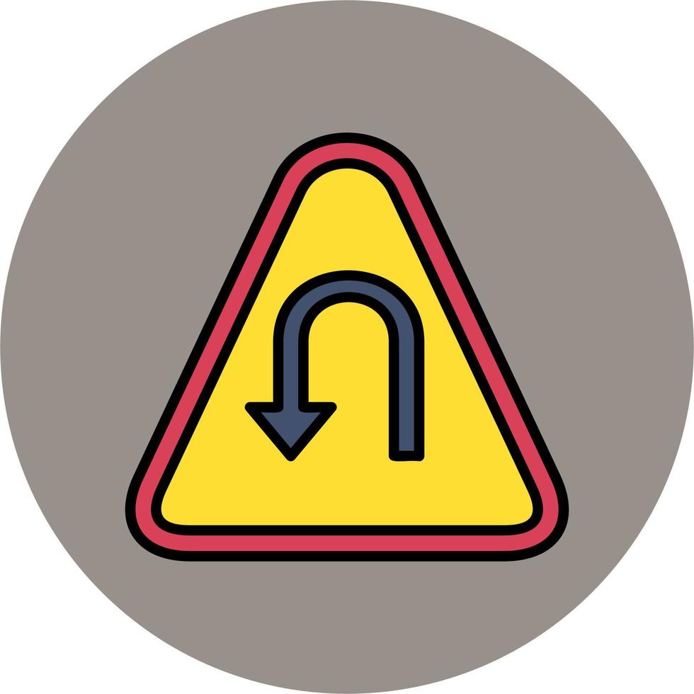 Left Hair Pin Vector Icon