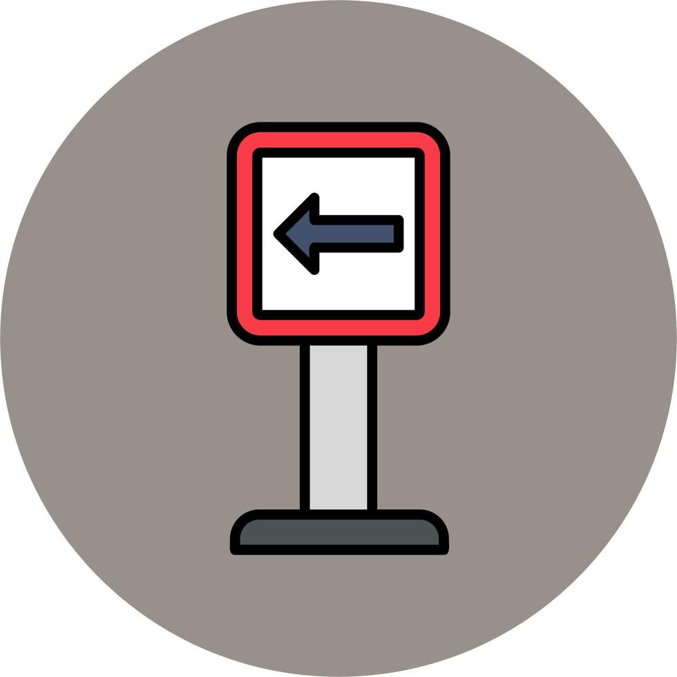 Turn Left Vector Icon