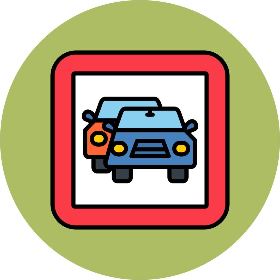 Traffic accident Vector Icon