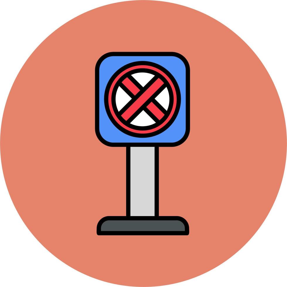 No Stopping Vector Icon