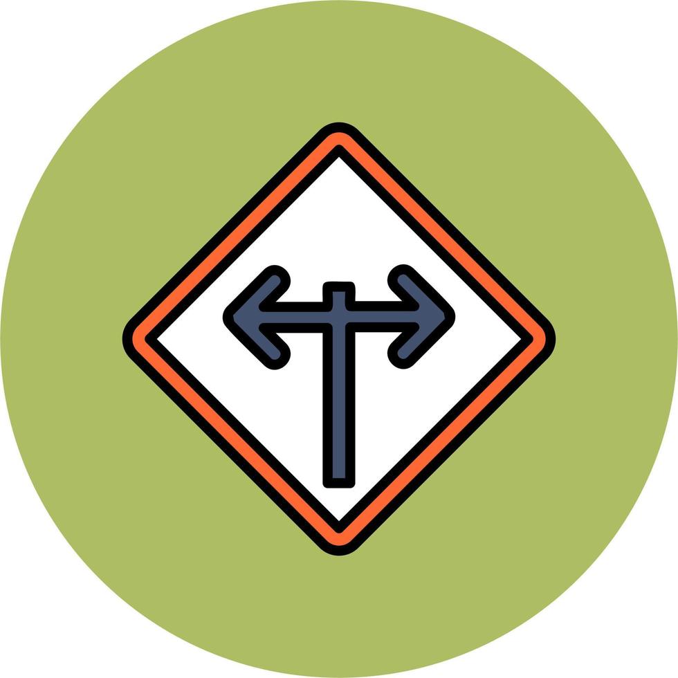 Intersection Vector Icon