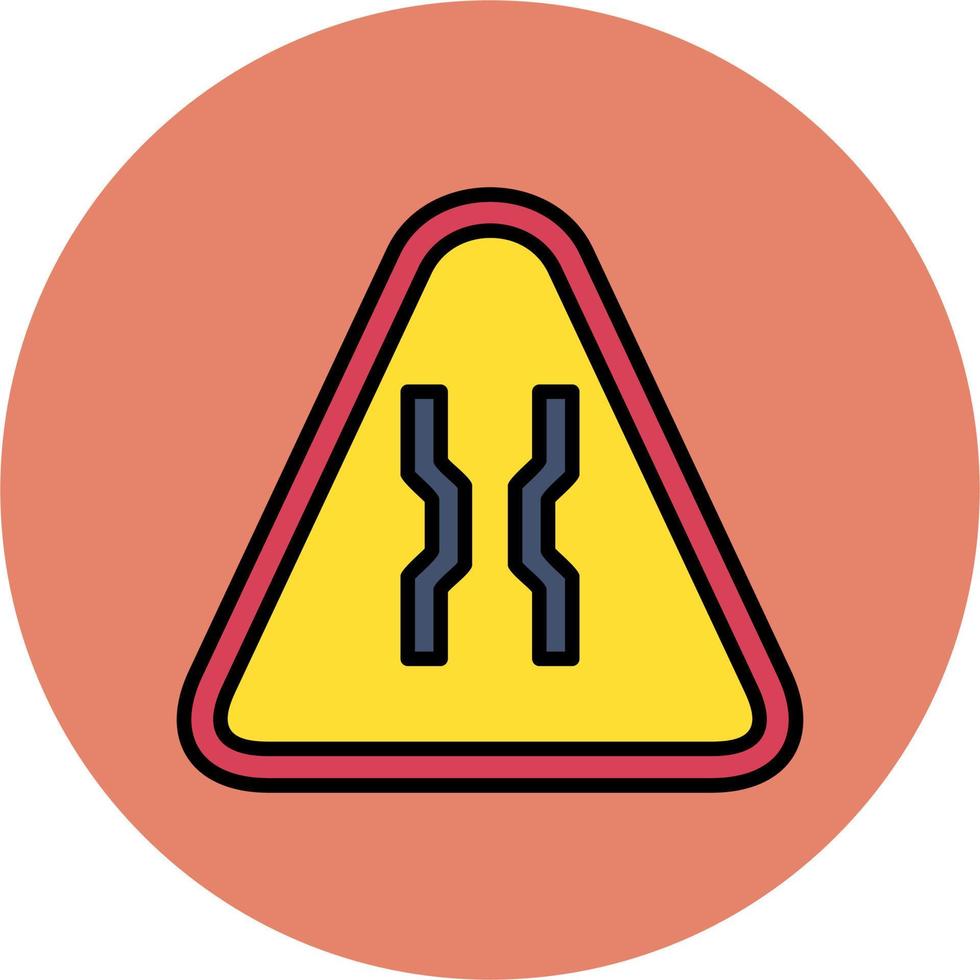 Narrow Road Vector Icon