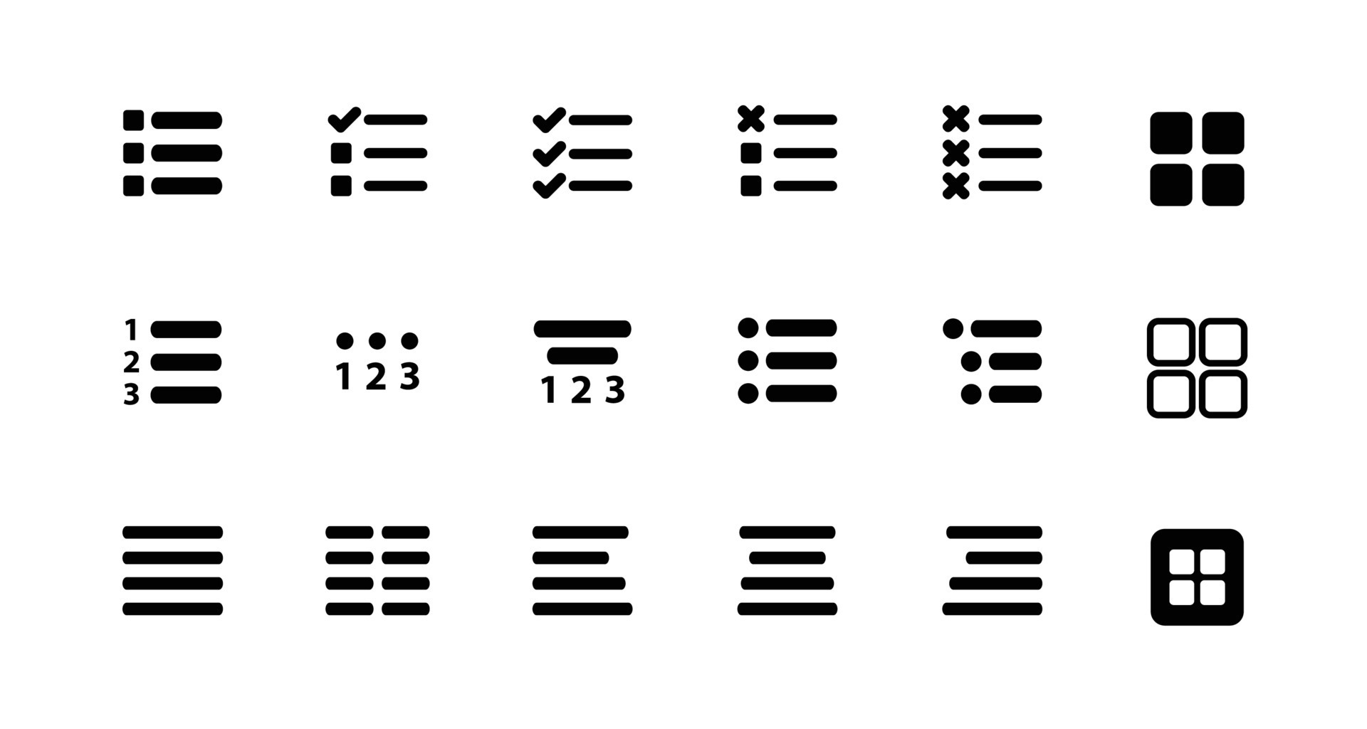Menu Icons Vector Set Burger Menu For Interface Design Vector menu-icons-vector-set-burger-menu-for-interface-design-vector