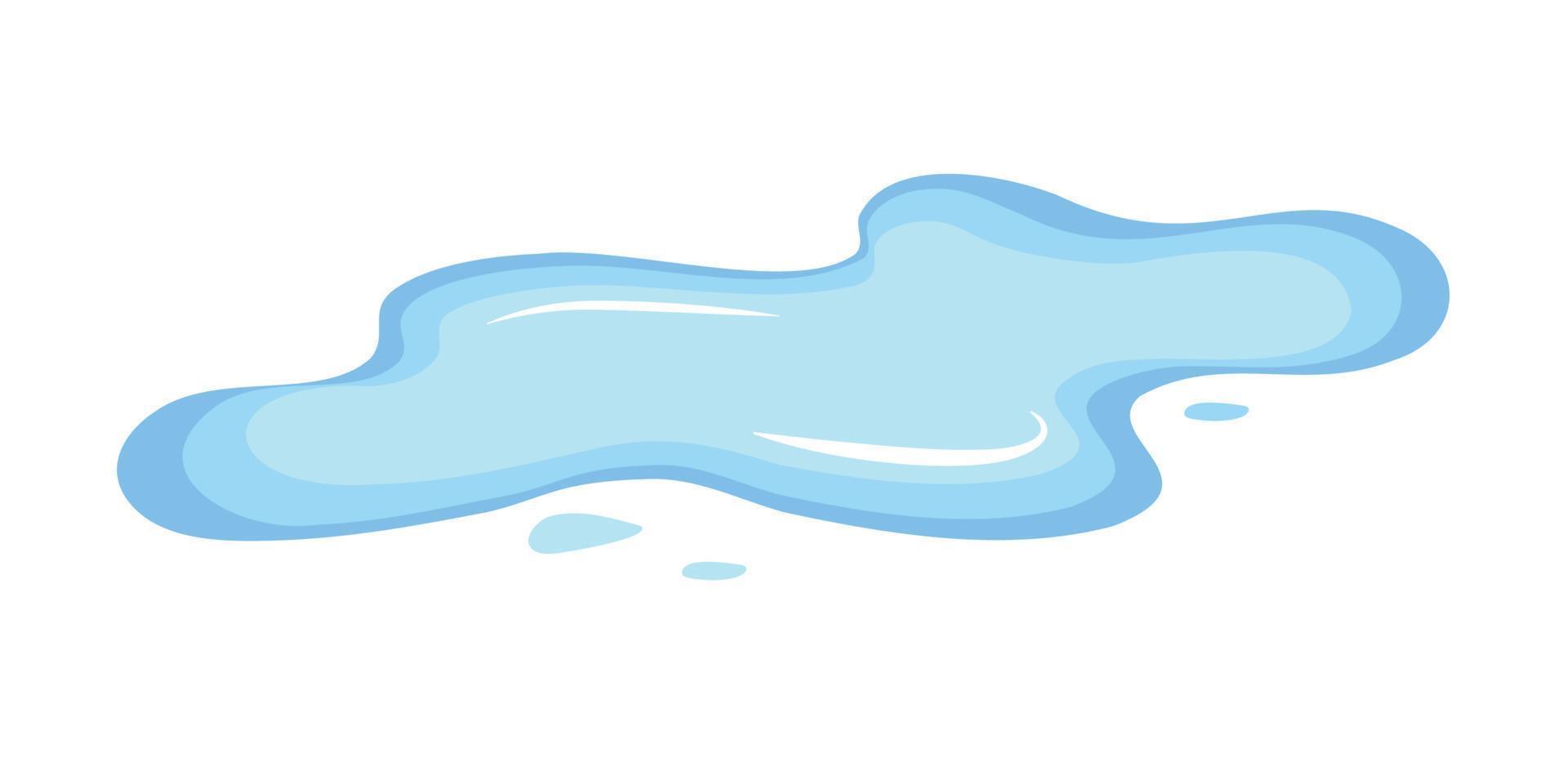 Water puddle, liquid, Spill, lake , liquid.vector illustration vector