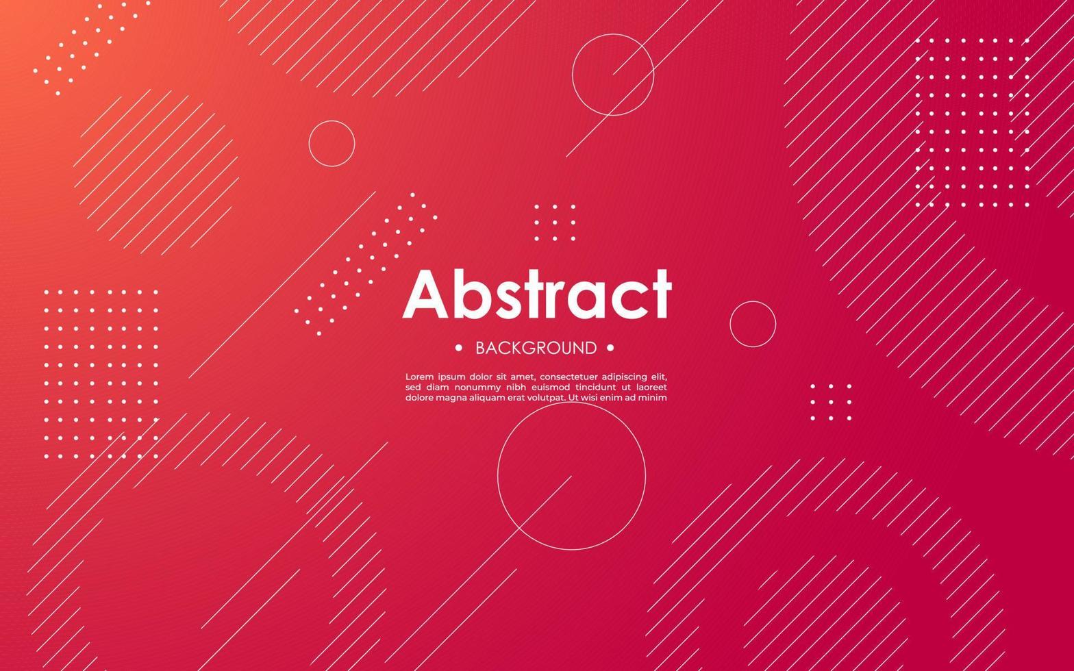 Minimal abstract red gradient geometric background with gradient colors. Eps10 vector. vector